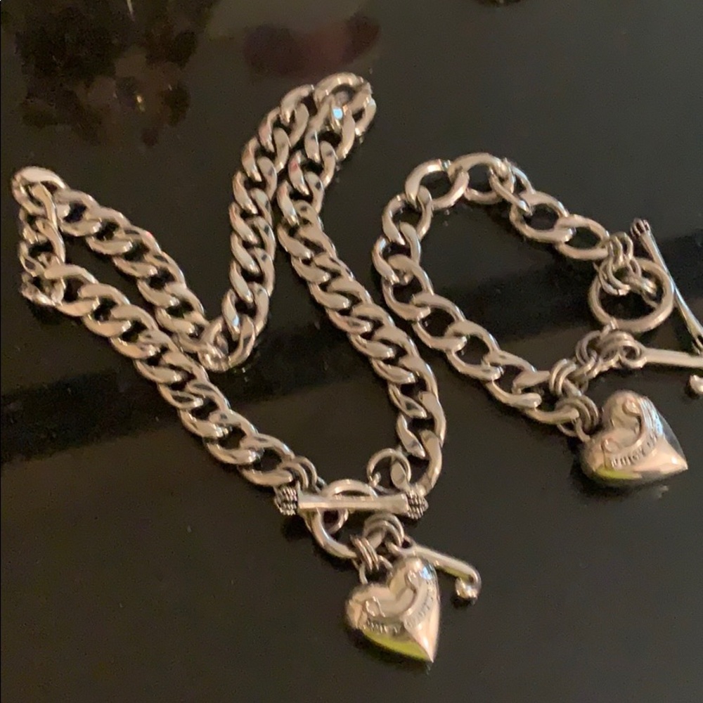 Juicy culture necklace and bracelets set